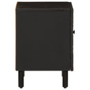 vidaXL fekete tömör mangófa éjjeliszekrény 40 x 33 x 46 cm