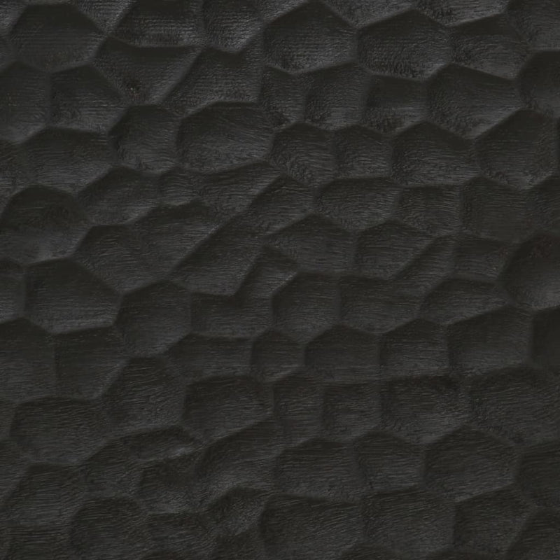 vidaXL 2 db fekete tömör mangófa éjjeliszekrény 40 x 33 x 46 cm