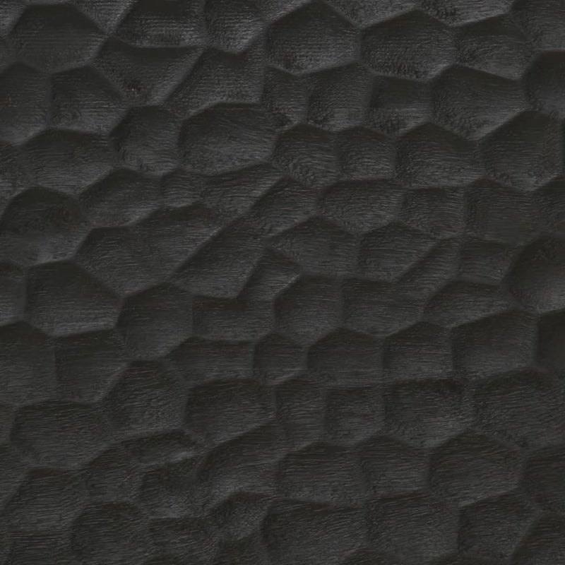 vidaXL fekete tömör mangófa éjjeliszekrény 50 x 33 x 60 cm