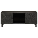 vidaXL fekete tömör mangófa dohányzóasztal 100 x 54 x 40 cm