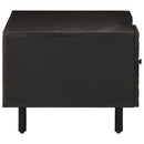 vidaXL fekete tömör mangófa dohányzóasztal 100 x 54 x 40 cm