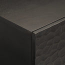 vidaXL fekete tömör mangófa dohányzóasztal 100 x 54 x 40 cm