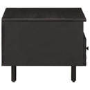 vidaXL fekete tömör mangófa dohányzóasztal 80 x 54 x 40 cm