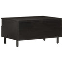 vidaXL fekete tömör mangófa dohányzóasztal 80 x 54 x 40 cm