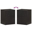 vidaXL fekete tömör mangófa fali fürdőszobaszekrény 38 x 33 x 48 cm