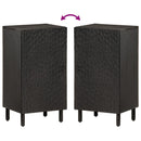 vidaXL fekete tömör mangófa tálalószekrény 40 x 33 x 75 cm