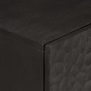 vidaXL fekete tömör mangófa tálalószekrény 60 x 33 x 75 cm