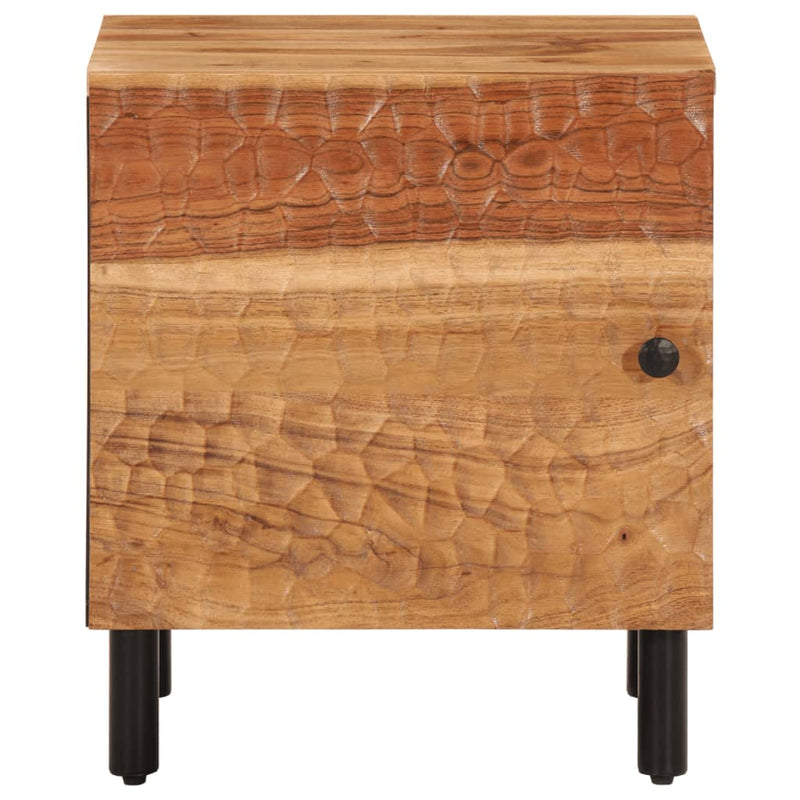 vidaXL 2 db tömör akácfa éjjeliszekrény 40 x 33 x 46 cm
