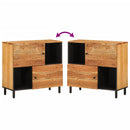 vidaXL tömör akácfa tálalószekrény 80 x 33 x 75 cm