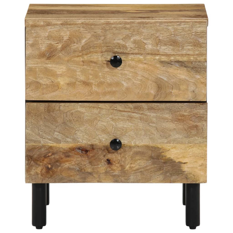 vidaXL 2 db tömör mangófa éjjeliszekrény 40 x 33 x 46 cm