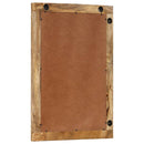 vidaXL tömör mangófa és üveg fürdőszobatükör 50 x 70 x 2,5 cm