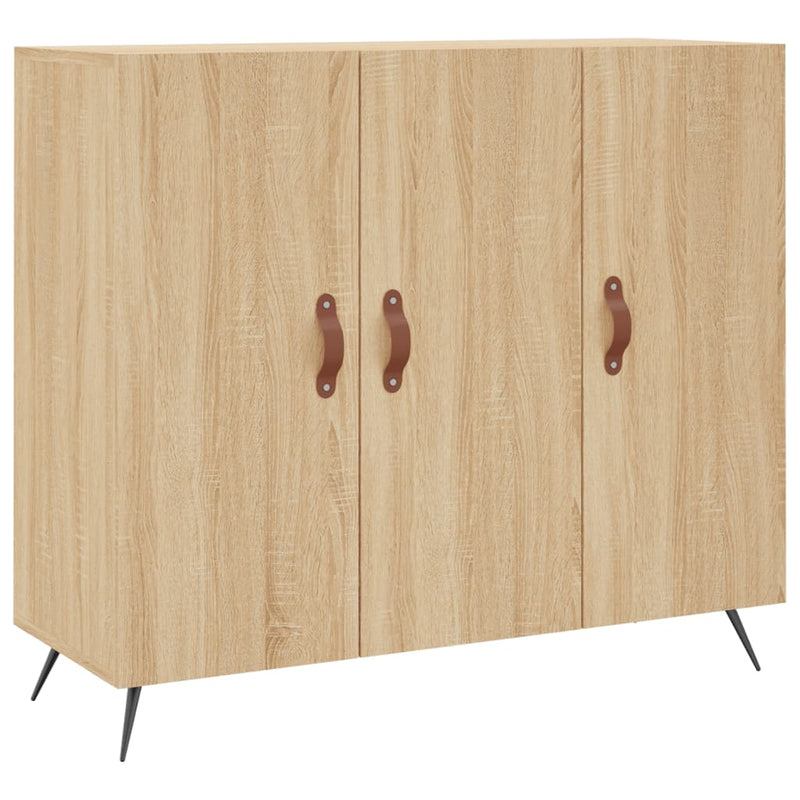 vidaXL sonoma tölgy színű szerelt fa tálalószekrény 90 x 34 x 80 cm