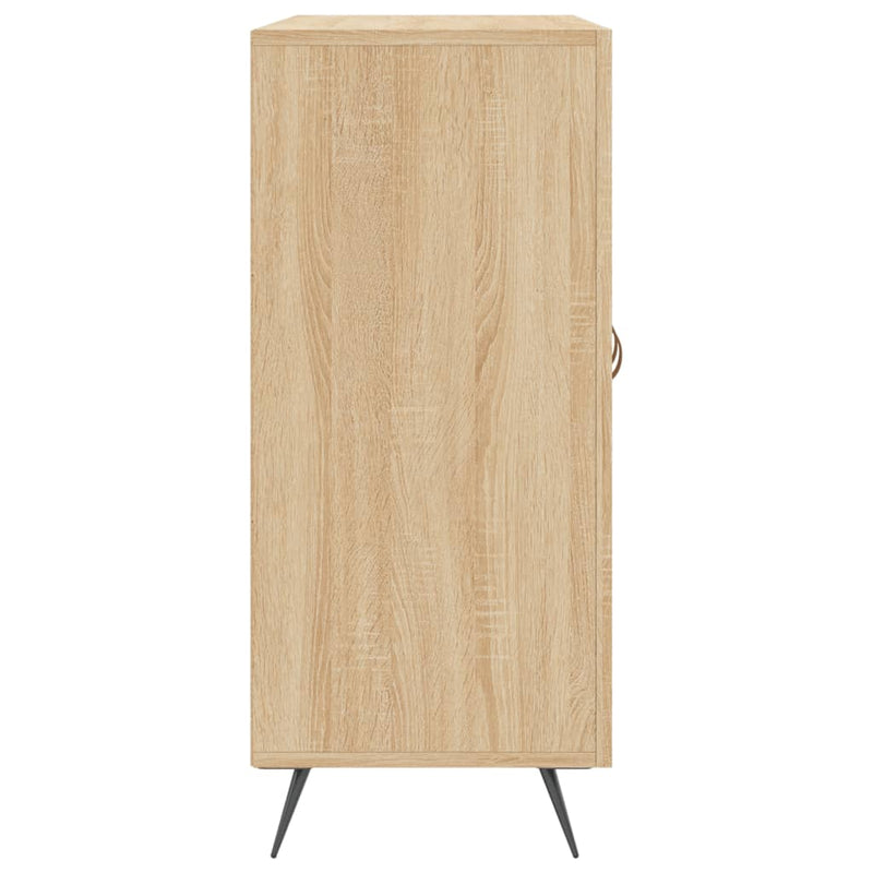 vidaXL sonoma tölgy színű szerelt fa tálalószekrény 90 x 34 x 80 cm