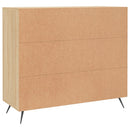 vidaXL sonoma tölgy színű szerelt fa tálalószekrény 90 x 34 x 80 cm