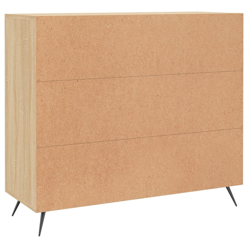 vidaXL sonoma tölgy színű szerelt fa tálalószekrény 90 x 34 x 80 cm