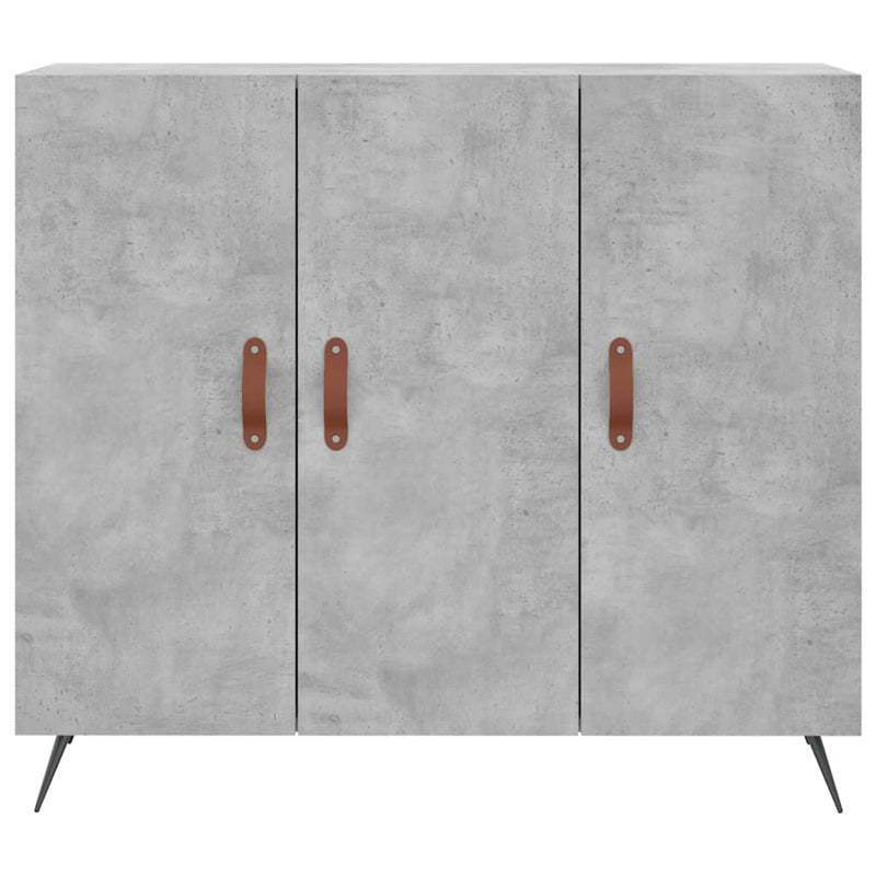 vidaXL betonszürke szerelt fa tálalószekrény 90 x 34 x 80 cm