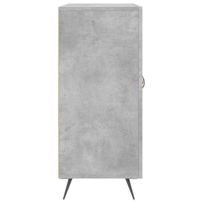 vidaXL betonszürke szerelt fa tálalószekrény 90 x 34 x 80 cm