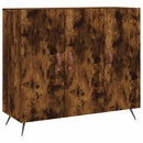 vidaXL füstös tölgy színű szerelt fa tálalószekrény 90 x 34 x 80 cm