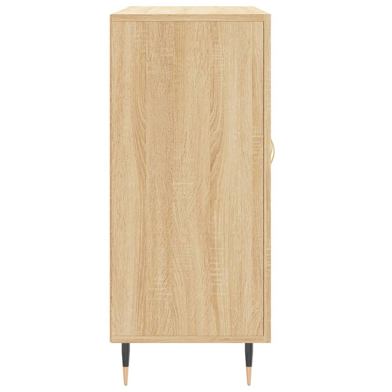 vidaXL sonoma tölgy színű szerelt fa tálalószekrény 90 x 34 x 80 cm