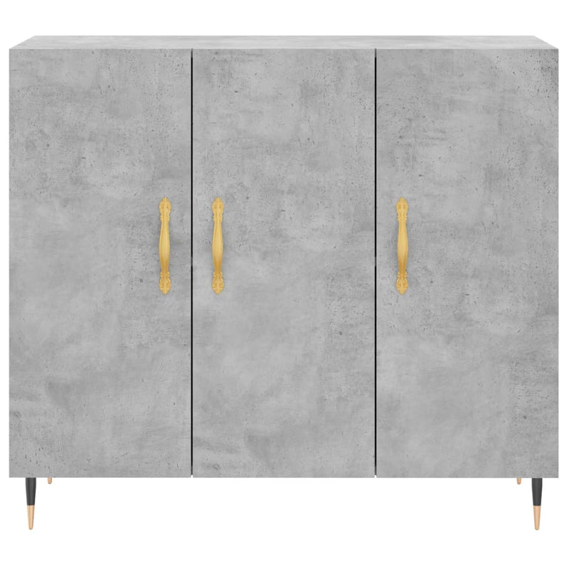vidaXL betonszürke szerelt fa tálalószekrény 90 x 34 x 80 cm