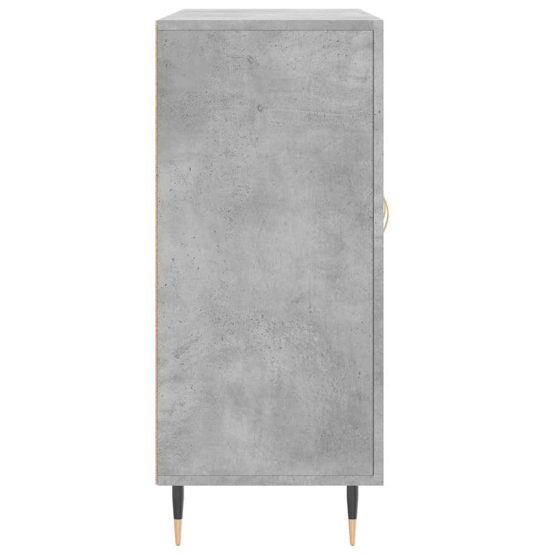 vidaXL betonszürke szerelt fa tálalószekrény 90 x 34 x 80 cm
