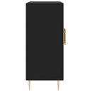 vidaXL fekete szerelt fa tálalószekrény 90 x 34 x 80 cm