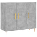vidaXL betonszürke szerelt fa tálalószekrény 90 x 34 x 80 cm