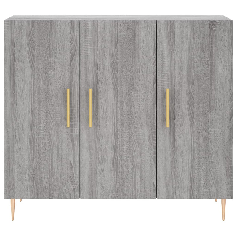 vidaXL szürke sonoma színű szerelt fa tálalószekrény 90 x 34 x 80 cm