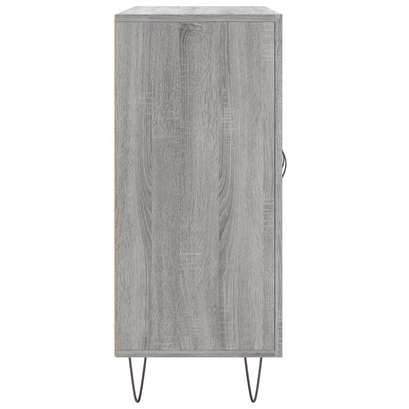 vidaXL szürke sonoma színű szerelt fa tálalószekrény 90 x 34 x 80 cm