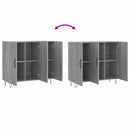 vidaXL szürke sonoma színű szerelt fa tálalószekrény 90 x 34 x 80 cm