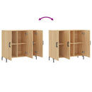 vidaXL sonoma tölgy színű szerelt fa tálalószekrény 90 x 34 x 80 cm