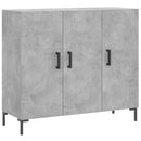 vidaXL betonszürke szerelt fa tálalószekrény 90 x 34 x 80 cm