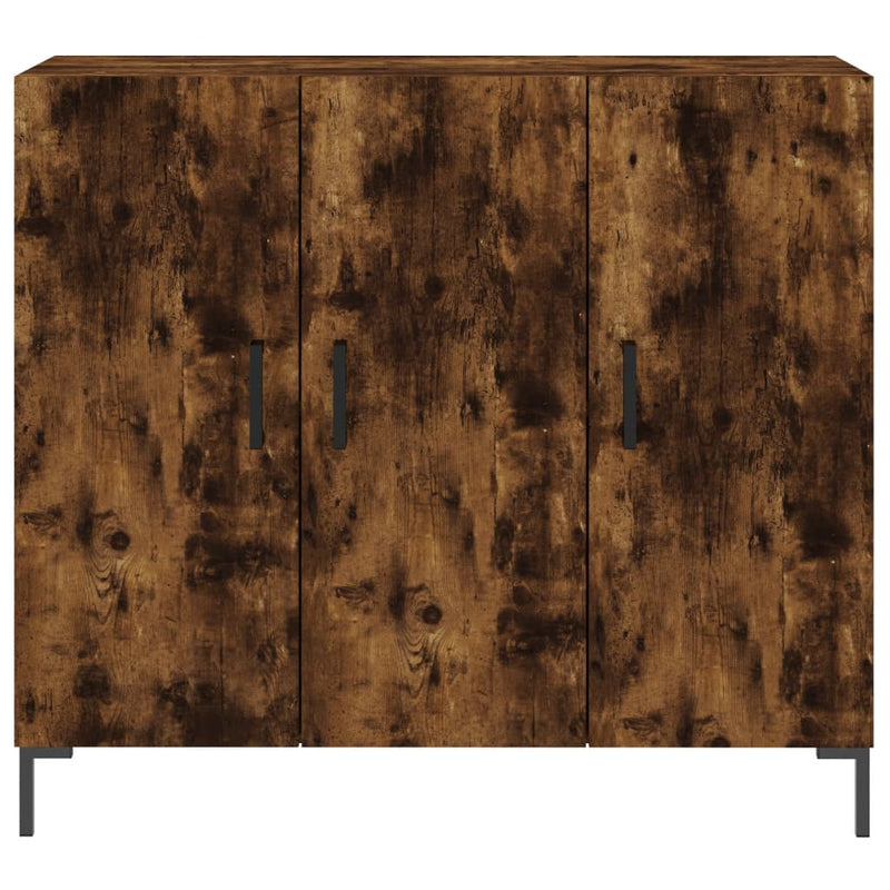 vidaXL füstös tölgy színű szerelt fa tálalószekrény 90 x 34 x 80 cm