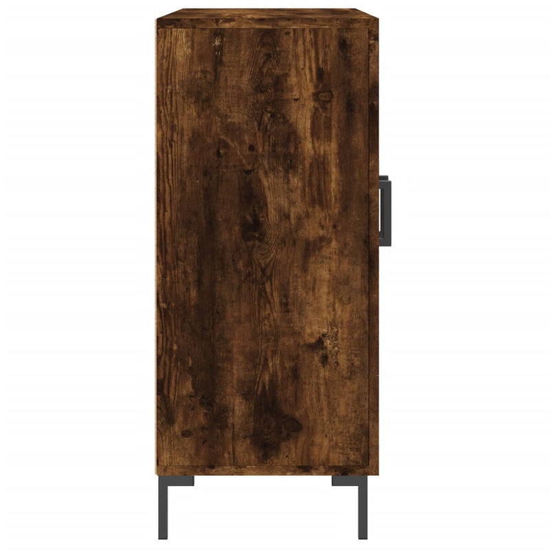 vidaXL füstös tölgy színű szerelt fa tálalószekrény 90 x 34 x 80 cm