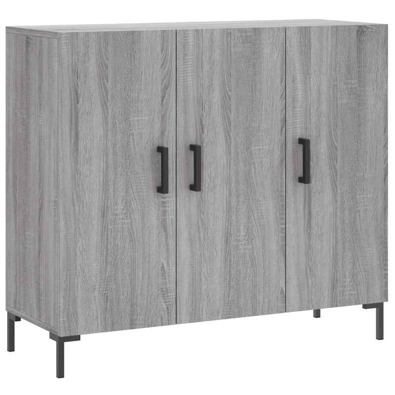 vidaXL szürke sonoma színű szerelt fa tálalószekrény 90 x 34 x 80 cm