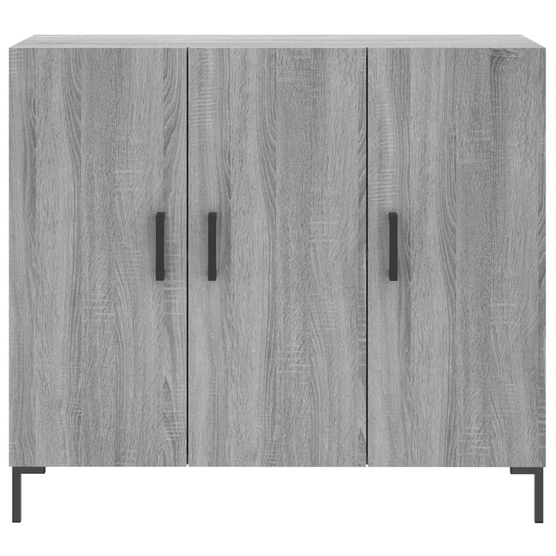 vidaXL szürke sonoma színű szerelt fa tálalószekrény 90 x 34 x 80 cm