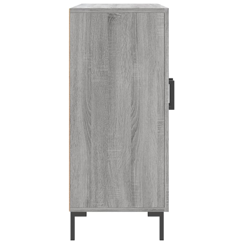 vidaXL szürke sonoma színű szerelt fa tálalószekrény 90 x 34 x 80 cm