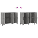 vidaXL szürke sonoma színű szerelt fa tálalószekrény 90 x 34 x 80 cm