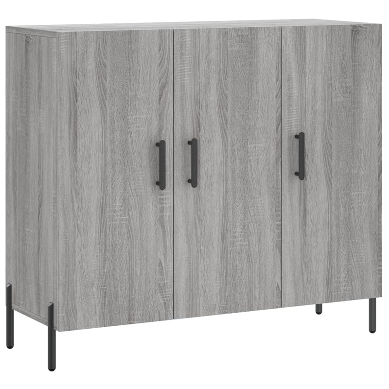 vidaXL szürke sonoma színű szerelt fa tálalószekrény 90 x 34 x 80 cm