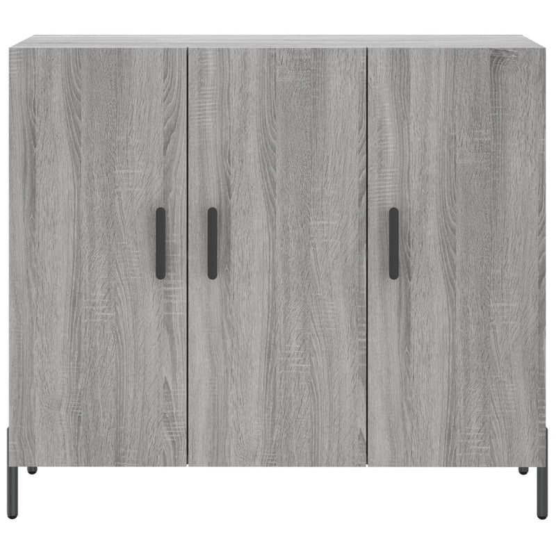 vidaXL szürke sonoma színű szerelt fa tálalószekrény 90 x 34 x 80 cm