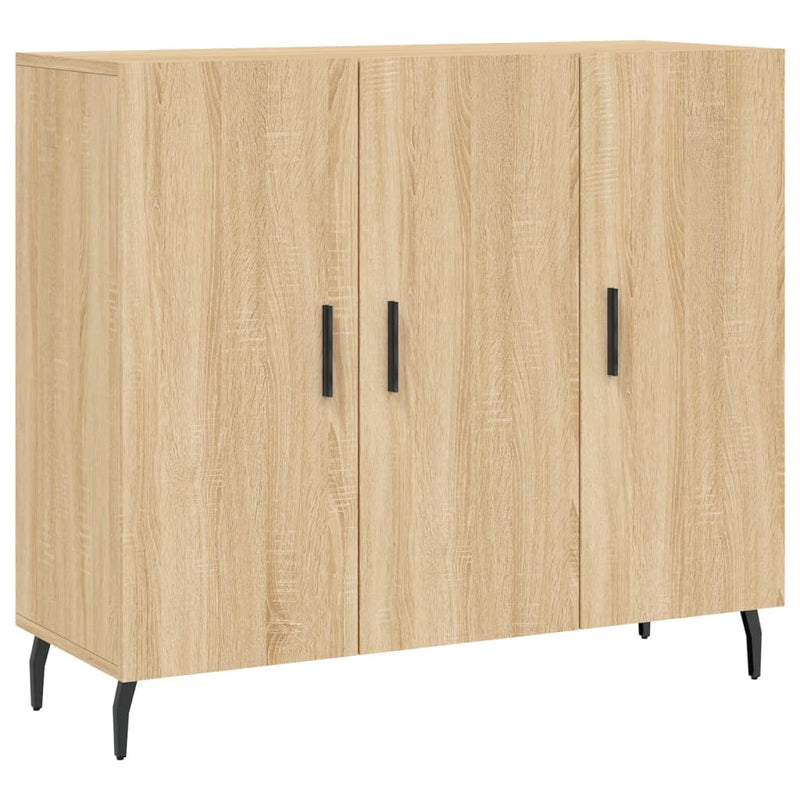 vidaXL sonoma tölgy színű szerelt fa tálalószekrény 90 x 34 x 80 cm