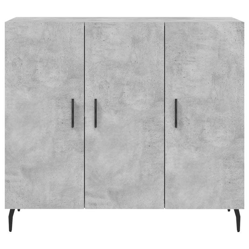 vidaXL betonszürke szerelt fa tálalószekrény 90 x 34 x 80 cm