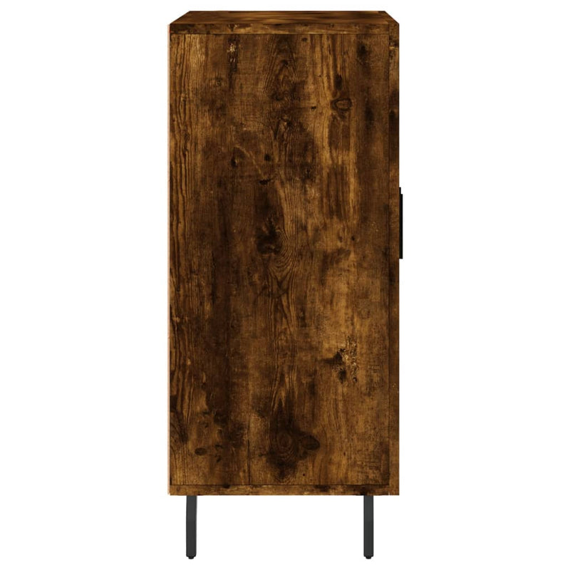 vidaXL füstös tölgy színű szerelt fa tálalószekrény 90 x 34 x 80 cm