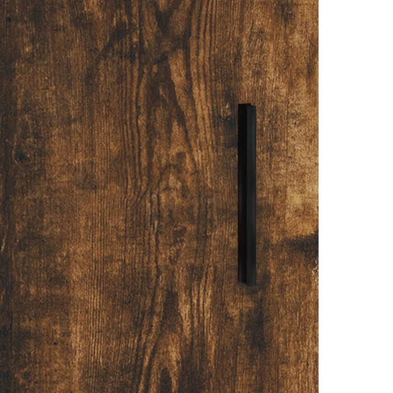 vidaXL füstös tölgy színű szerelt fa tálalószekrény 90 x 34 x 80 cm