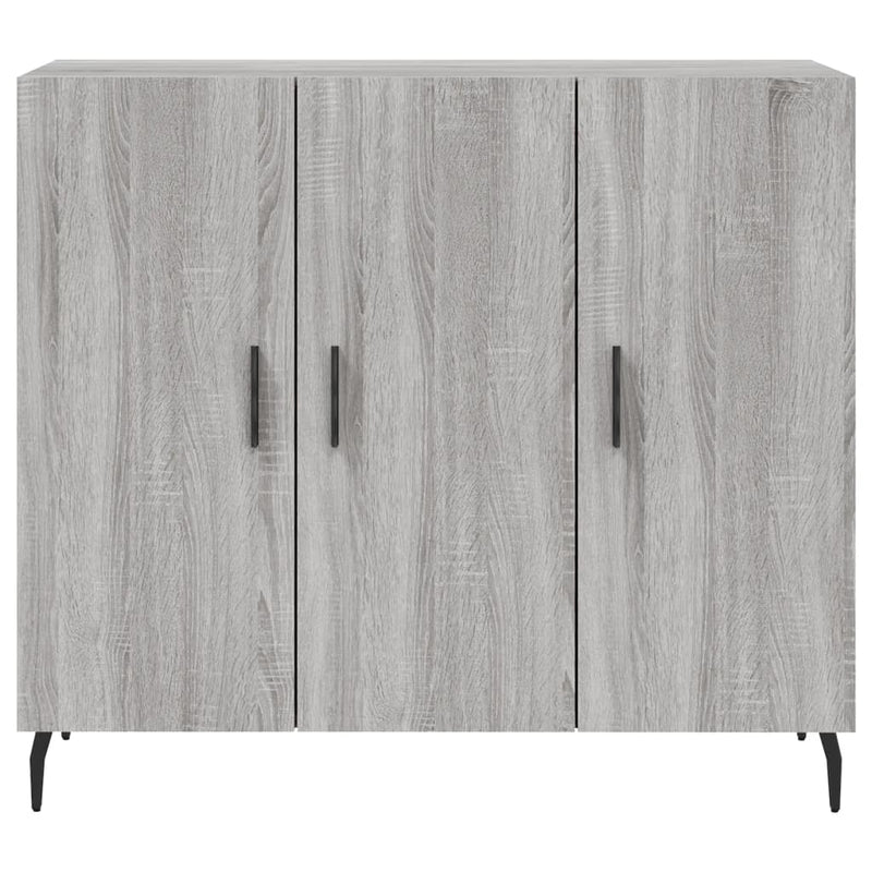vidaXL szürke sonoma színű szerelt fa tálalószekrény 90 x 34 x 80 cm