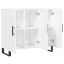 vidaXL fehér szerelt fa tálalószekrény 90 x 34 x 80 cm