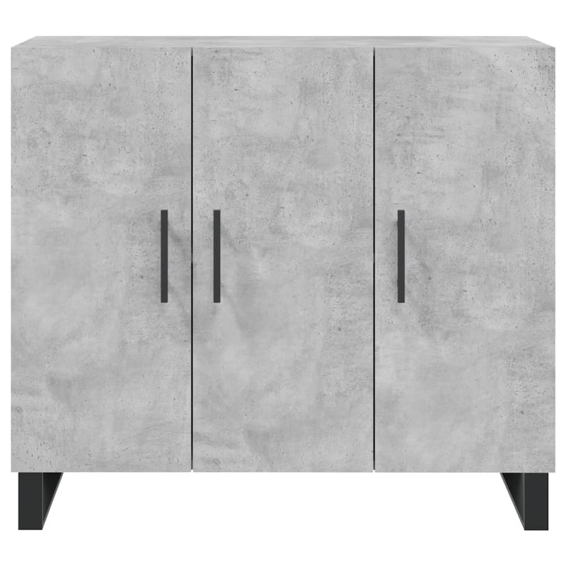 vidaXL betonszürke szerelt fa tálalószekrény 90 x 34 x 80 cm