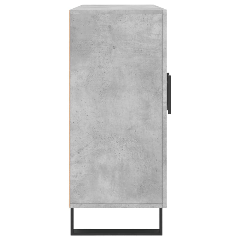 vidaXL betonszürke szerelt fa tálalószekrény 90 x 34 x 80 cm