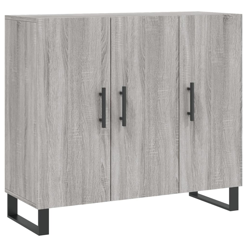 vidaXL szürke sonoma színű szerelt fa tálalószekrény 90 x 34 x 80 cm