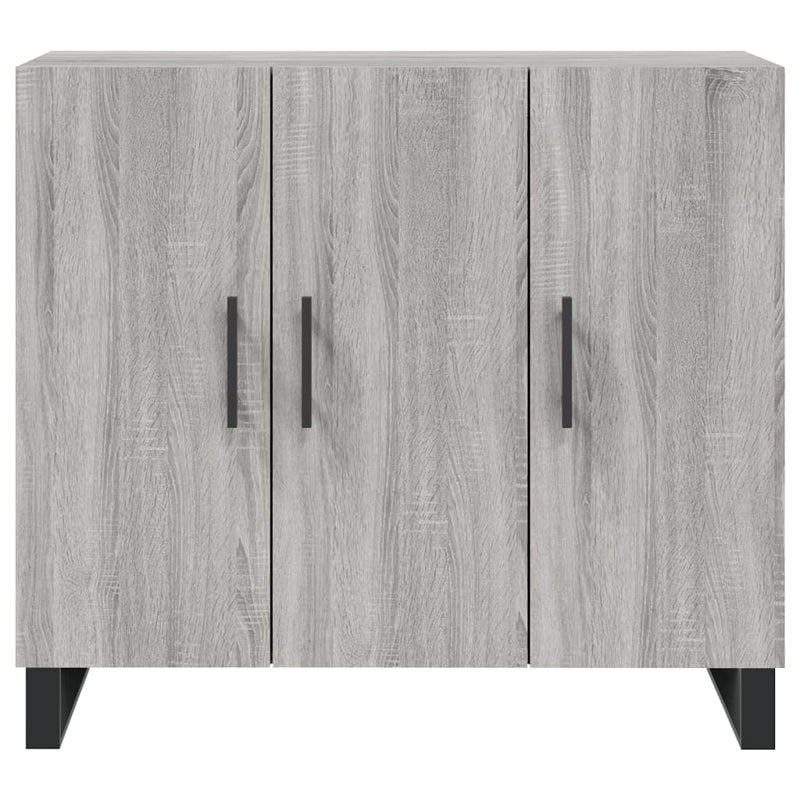 vidaXL szürke sonoma színű szerelt fa tálalószekrény 90 x 34 x 80 cm